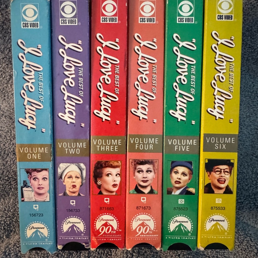 I Love Lucy VHS Set of Six
